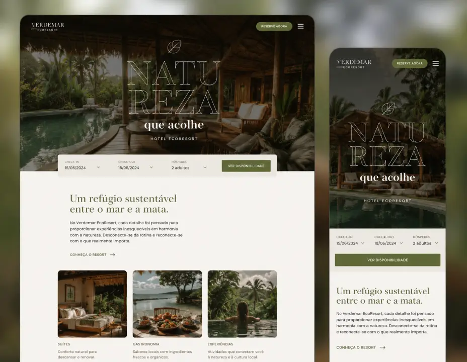 design website hotelaria